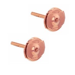 Paire de fermoirs Système GUARDIAN Or rose 18k - 3 mm pour boucles d'oreilles de perles