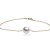 Bracelet/Collier Chaine forçat Or 14k Perle d'Eau Douce DOUCEHADAMA