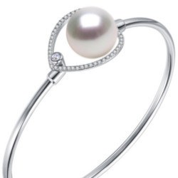 Bracelet en Argent 925 perle d'Australie blanche qualité AAA