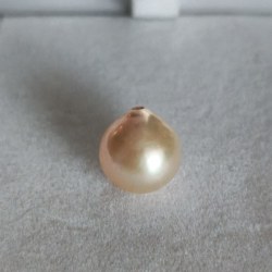 Perle Edison de 10-11 mm pêche métallique en forme de goutte (drop) AAA