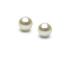 Paire de Perles d'Eau Douce blanches petit diamètre 3-3,5 mm AAA