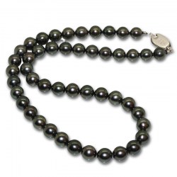 Collier de perles de Tahiti 8,2 à 9 mm Qualité AAA Longueur 43 cm