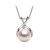 Pendentif Or 18k et diamant avec perle Akoya blanche AAA