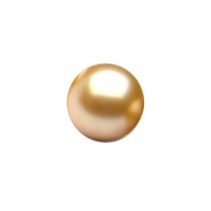 Perle d'Akoya Gold (dorée) semi percée 8-8,5 mm AAA