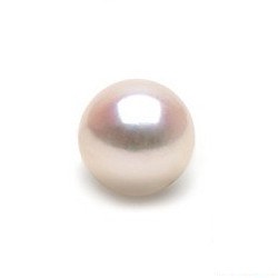 Perle de culture d'Akoya blanche qualité AA+ ou AAA de 9,0 à 9,5 mm