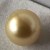 Perle très rare d'Australie Dorée Qualité AAA GEMME diamètre de 13,4 mm non percée