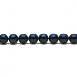Rang 40 cm non monté de perles de culture Akoya noires de 6,5 à 7 mm AA+ 