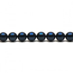 Rang 40 cm non monté de perles de culture Akoya noires de 6,5 à 7 mm AA+ 