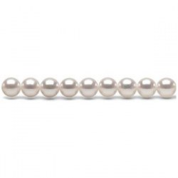 Rang 40 cm non monté de perles de culture Akoya du Japon de 7,5 à 8,0 mm