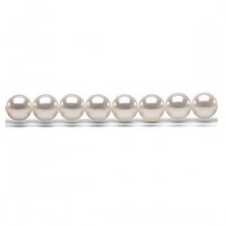 Rang 40 cm non monté de perles de culture Akoya du Japon de 8,0 à 8,5 mm AAA