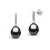 Boucles d'oreille or 18k et diamants, perles de Tahiti Goutte AA+/AAA