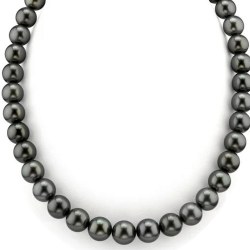 Collier de perles de Tahiti 8 à 10 mm Qualité AAA Longueur 43/44 cm