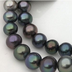 Collier 43 cm de perles de Tahiti de 8,0 à 11,1 mm qualité AA/AA+