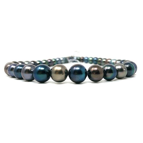 Collier 43/44 cm Perles de Tahiti semi rondes 8,0 à 11,1 mm AA/AA+