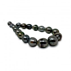 Bracelet de perles de culture baroques de Tahiti de 8,5 à 11,5 mm