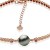 Bracelet en Or 9k tourmalines rouges et perle de Tahiti 8-9 mm AAA